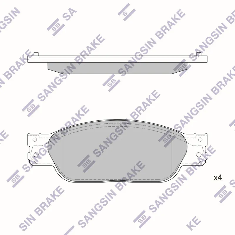 Колодки тормозные JAGUAR S-TYPE 02- перед. SP4061