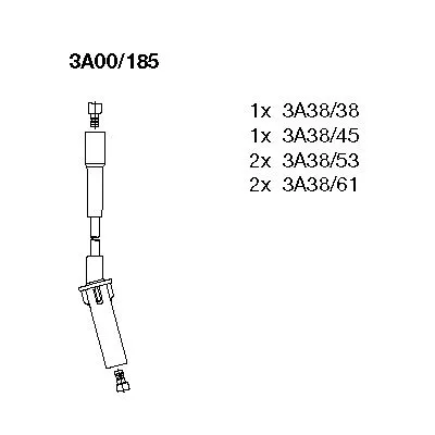 Комплект проводов BREMI 3a00185