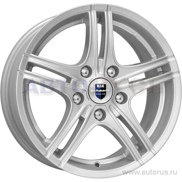 Диск литой R18 8J 5x112/66.6 ET39 КИК Омаха блэк платинум 15376