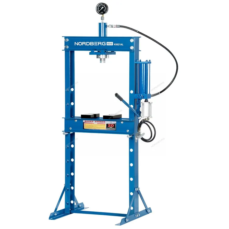 Пресс гидравлический 20т, разборная рама, пневмопривод NORDBERG N3621AL