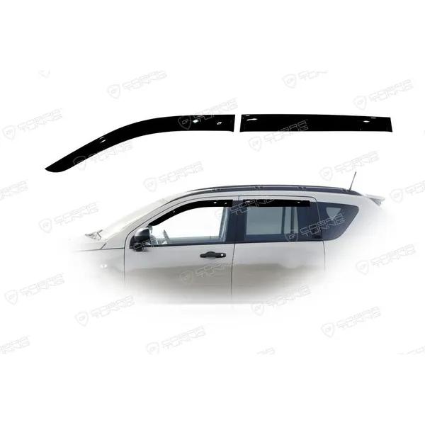 Дефлектора на окна Jeep Compass (MK) 5d 2006-2010EuroStandard деф.окон Cobra Tuning JE11406
