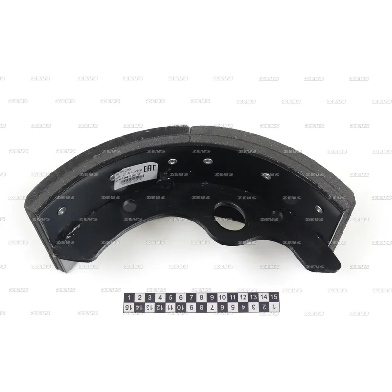 Тормозная колодка с накладкой ZEVS BL-06-203