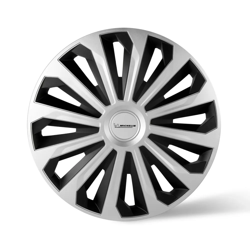 Колпаки колесные MICHELIN 14, Космо, цвет: серебристо-черный, 4 шт. Michelin 300270 Michelin 300270