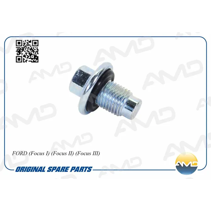 Болт сливной (масляный поддон) FORD/MAZDA/VOLVO /M14x1.5mm/Ключ 13 AMD AMD.B39