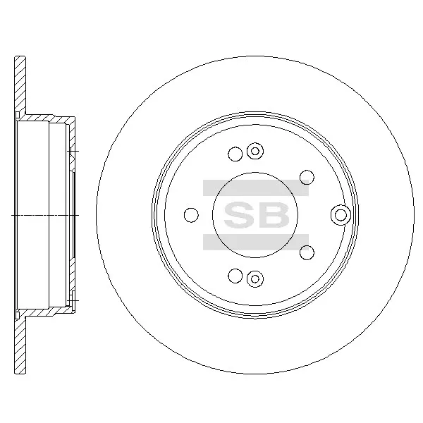 Диск тормозной SANGSIN BRAKE SD1099