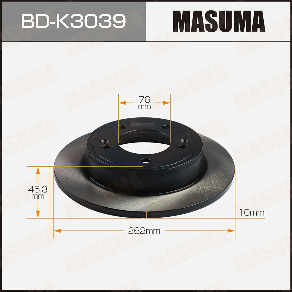 Диск тормозной MASUMA BDK3039