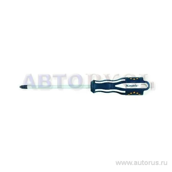 Отвертка Euro, Ph3x150 мм, CrV, трехкомп. рукоятка MATRIX 12038