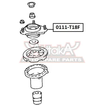 Опора амортизатора ASVA 0111-T18F