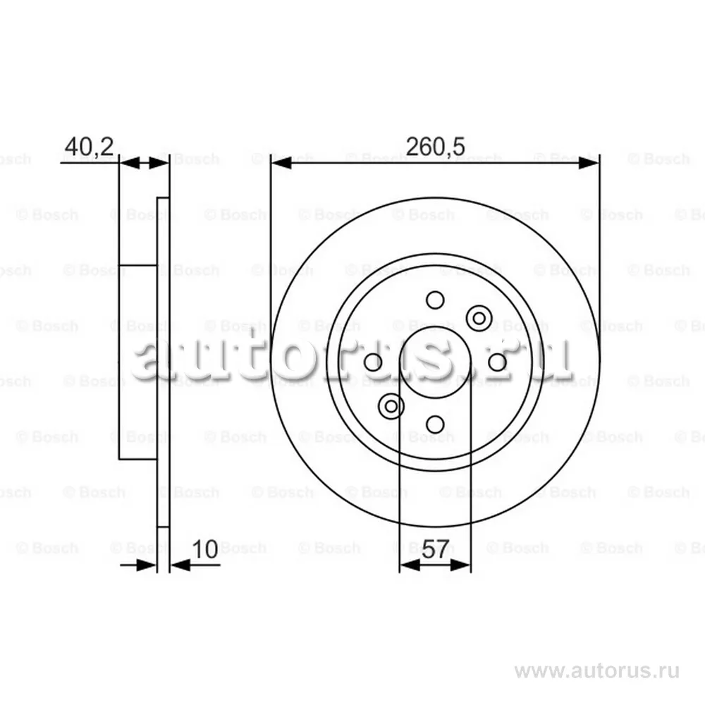 Диск тормозной задний BOSCH 0986479S85