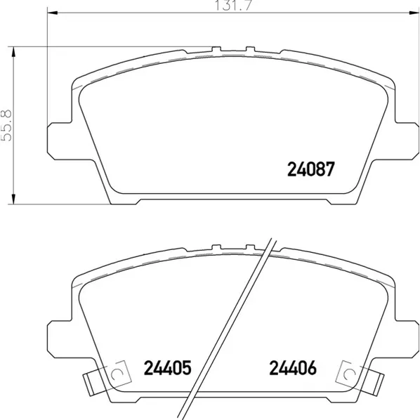 Колодки тормозные перед HONDA CIVIC VIII 05- NISSHINBO NP8042