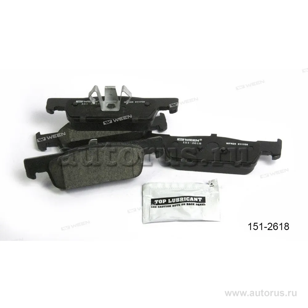 Тормозные колодки дисковые передние RENAULT Logan II, Sandero/Stepway II, Symbol II, C WEEN 151-2618