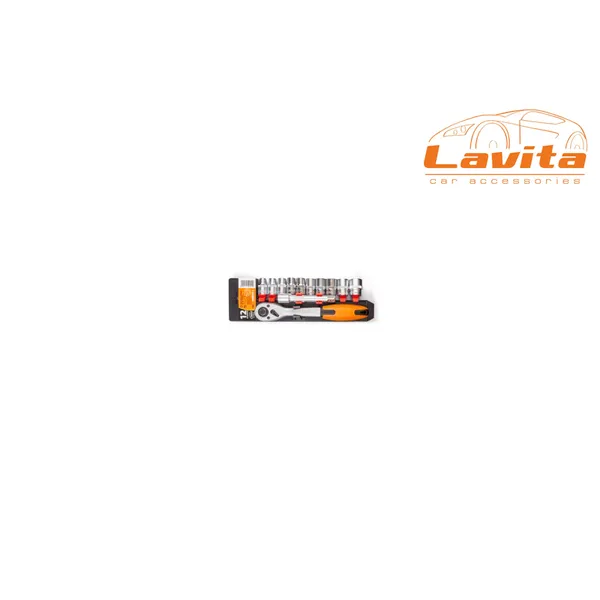 Набор трещотка + головки 1/2, 72 зубца Lavita LA 500012-1