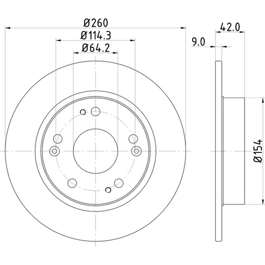 Диск тормозной NISSHINBO ND8003K