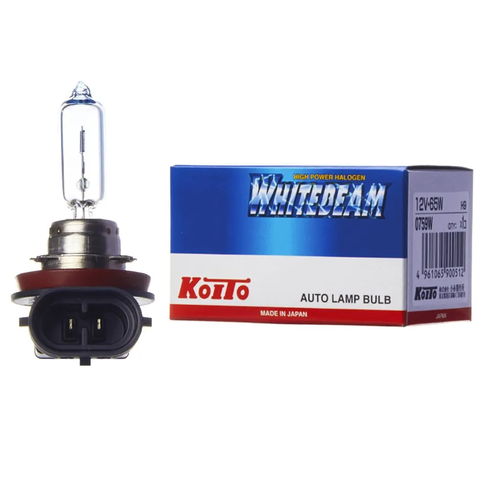 Лампа 12V H9 65W PGJ19-5 4000K KOITO Whitebeam 1 шт. картон 0759W