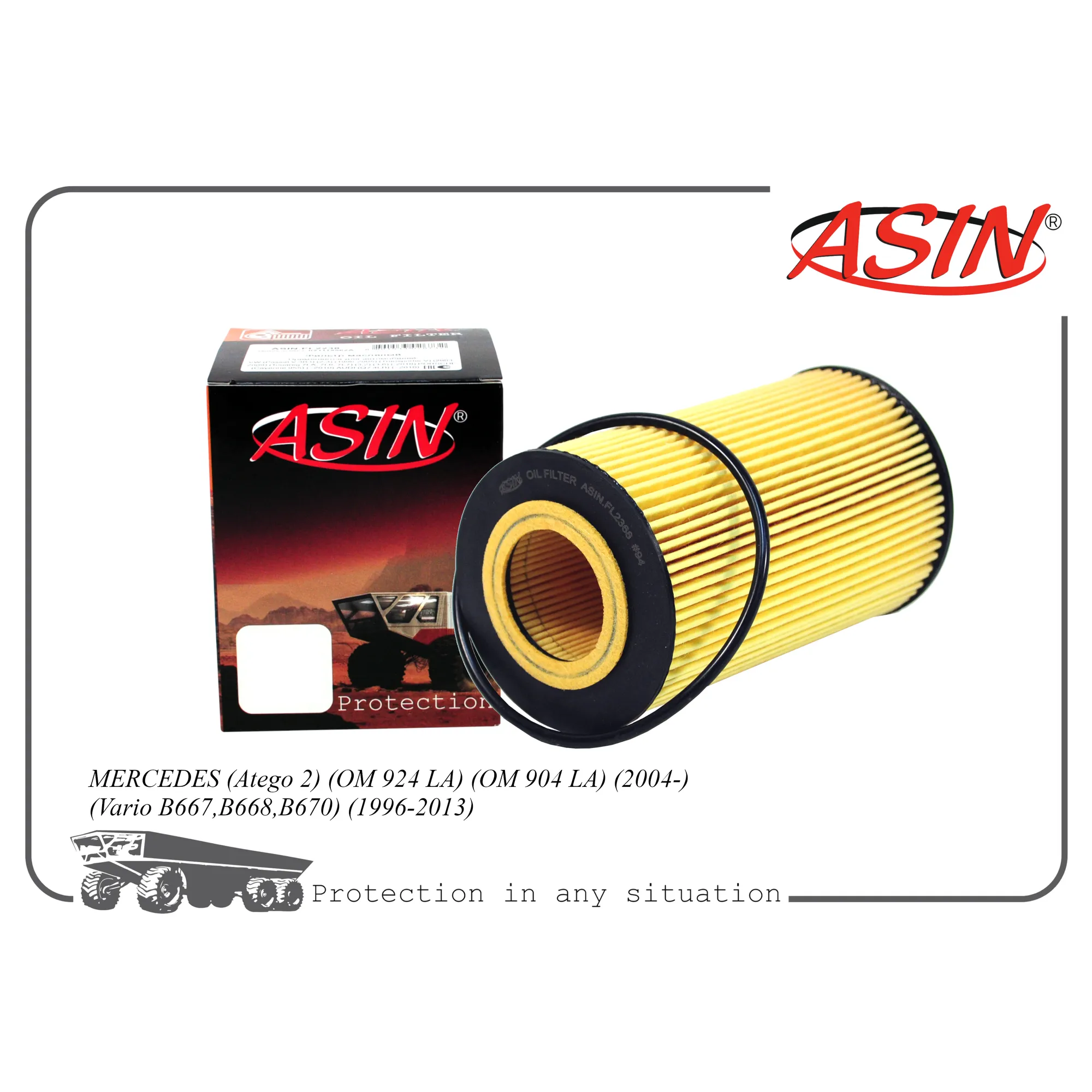 Фильтр масляный A9061800109/ASIN.FL2368 ASIN ASIN ASIN.FL2368