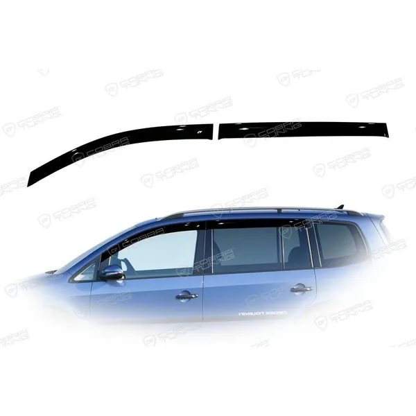 Дефлектора на окна VW Touran II 2010EuroStandard деф.окон Cobra Tuning VE23510