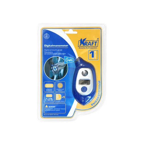 Манометр цифровой KRAFT KT830004