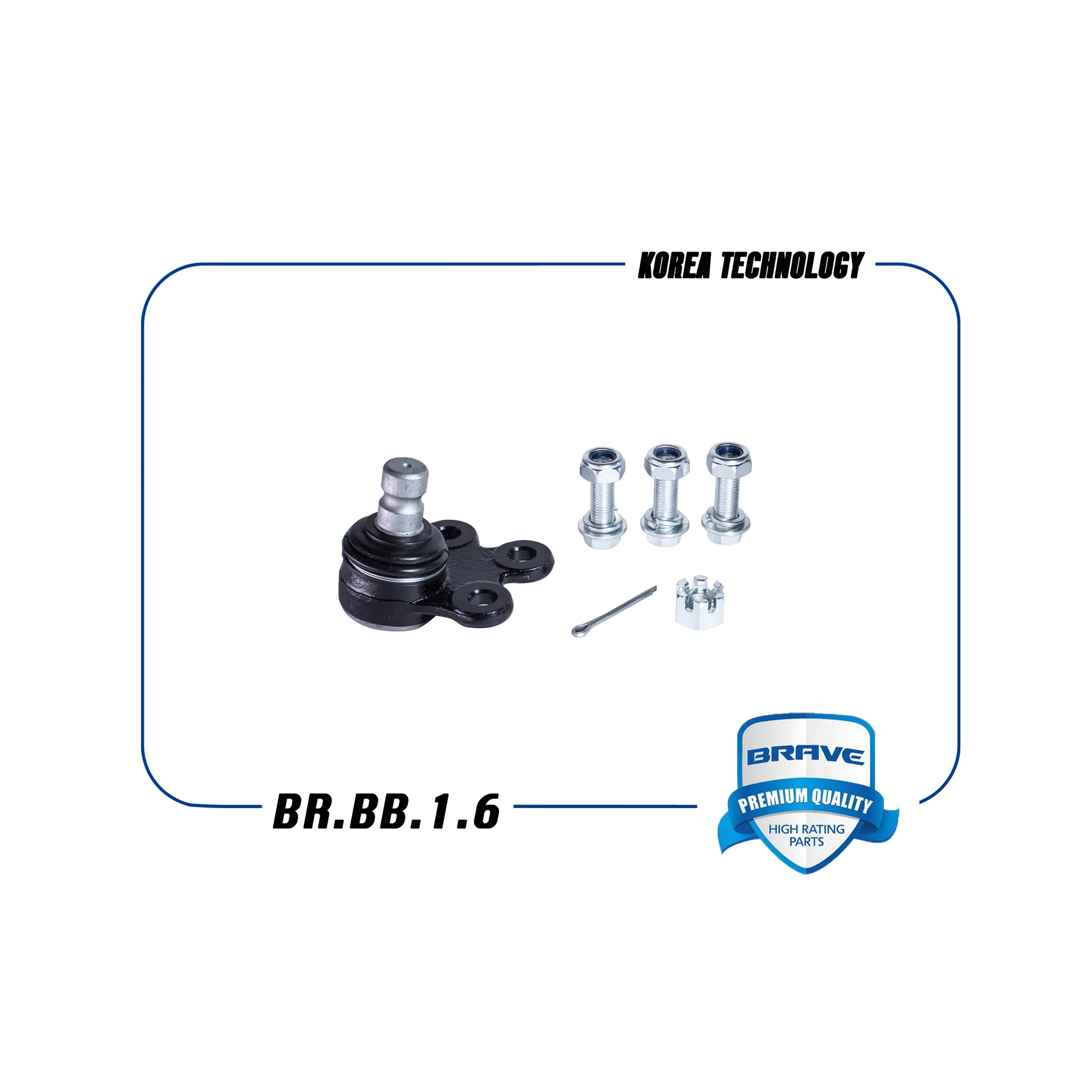Опора шаровая Chevrolet Aveo,Chevrolet Cobalt,сболтами BRAVE BR.BB.1.6