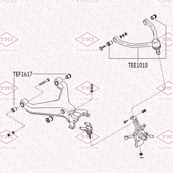 Рычаг передней подвески верхний L/R KIA Sportage 94-> TATSUMI TEE1018