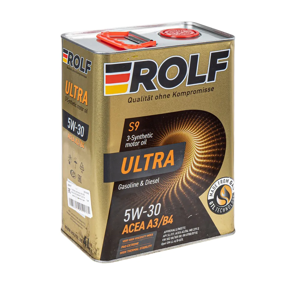 Масло моторное ROLF Ultra 5W-30 SP синтетическое 4 л УЦЕНКА! 323105-N2