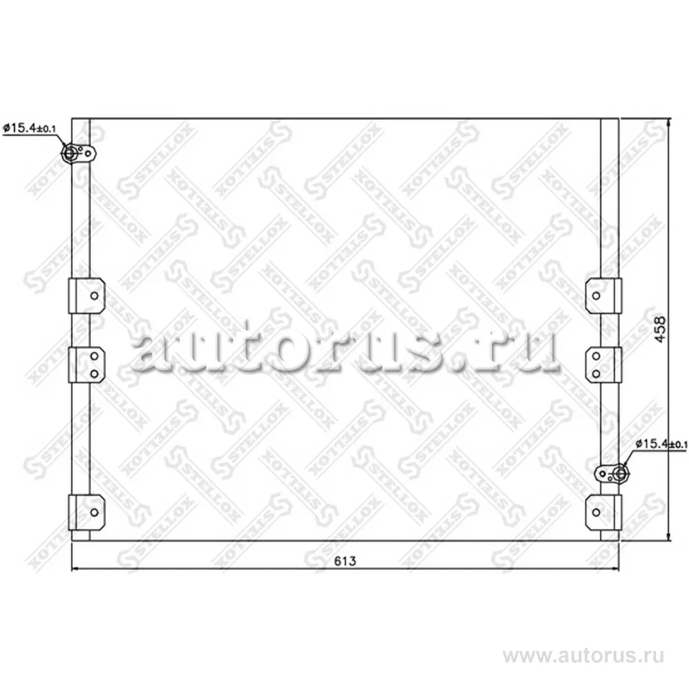 Радиатор конд. Toyota 4 Runner/Land Cruiser K STELLOX 10-45157-SX