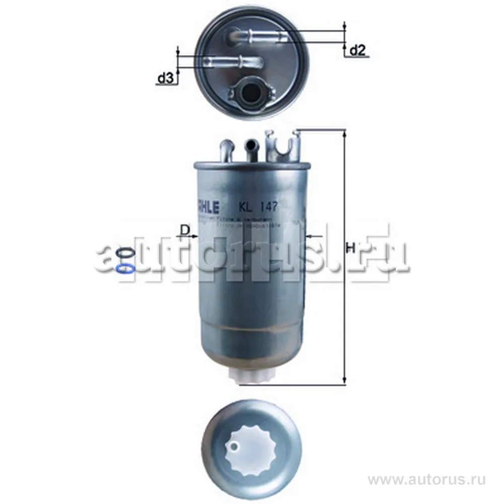 Фильтр топливный KNECHT/MAHLE KL147D