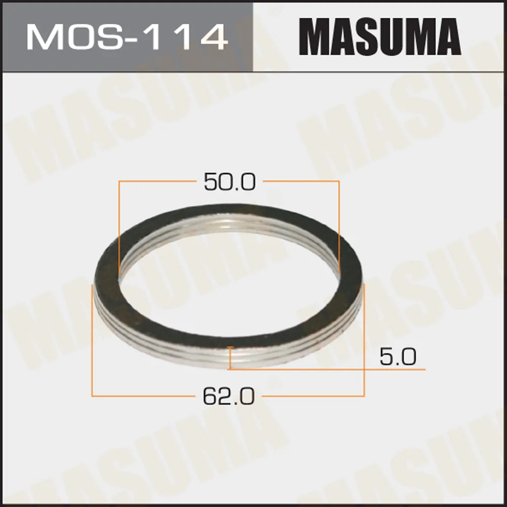 Кольцо глушителя 50 х 62 MASUMA MOS-114