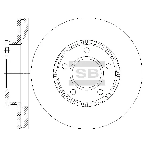 Диск тормозной SANGSIN BRAKE SD4410