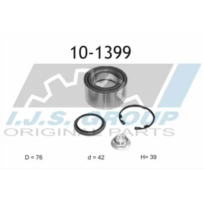 Подшипник ступичный KIA CARNIVAL I 2.5 V6 2.9 TD 98-01, CARNIVAL II 2.5 V6 2.9 CRDi 3.5 99-, SORENT IJS 101399
