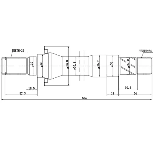 Полуось chevrolet epica, - r ZIKMAR Z88103R