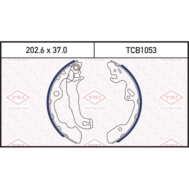 Колодки тормозные барабанные FORD Focus 98-> TATSUMI TCB1053