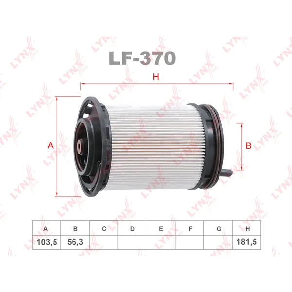 Фильтр топливный LYNXauto LF-370