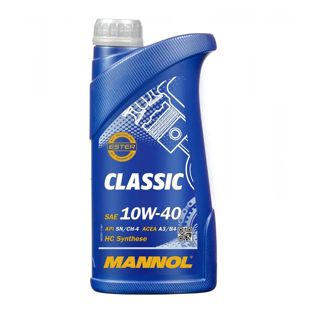 Масло моторное MANNOL Classic 10W-40 полусинтетическое 1 л 1100