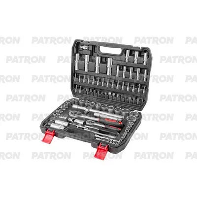 Набор инструментов 94 пр: 1/4 inch, 1/2 inch, 4-32 мм, 6 граней PATRON P-4941-5