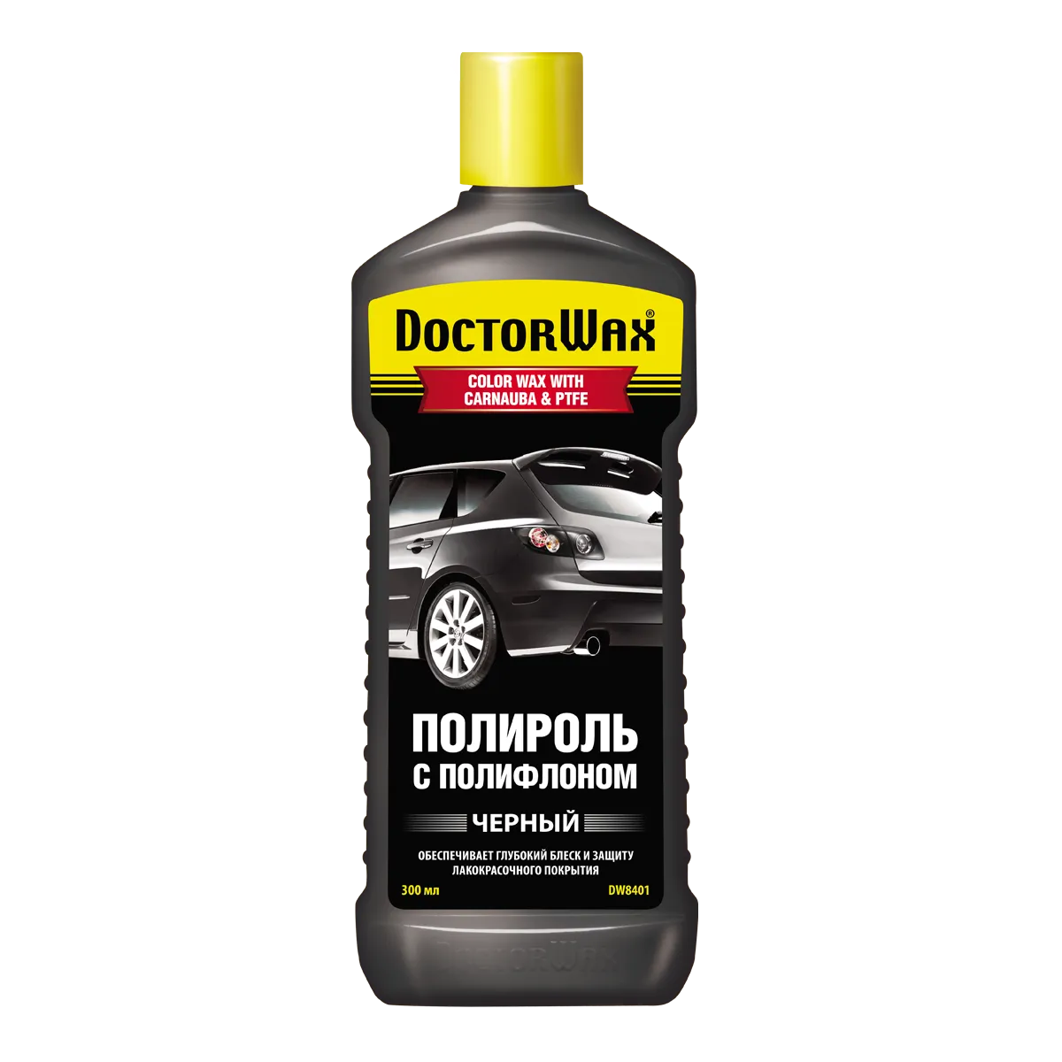 Полироль с полифлоном черный 300 мл Doctor Wax DW8401 Doctor Wax DW8401