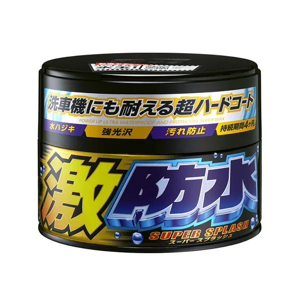 Полироль для кузова защитный Soft99 Water Block Wax для тмных авто, 300гр.