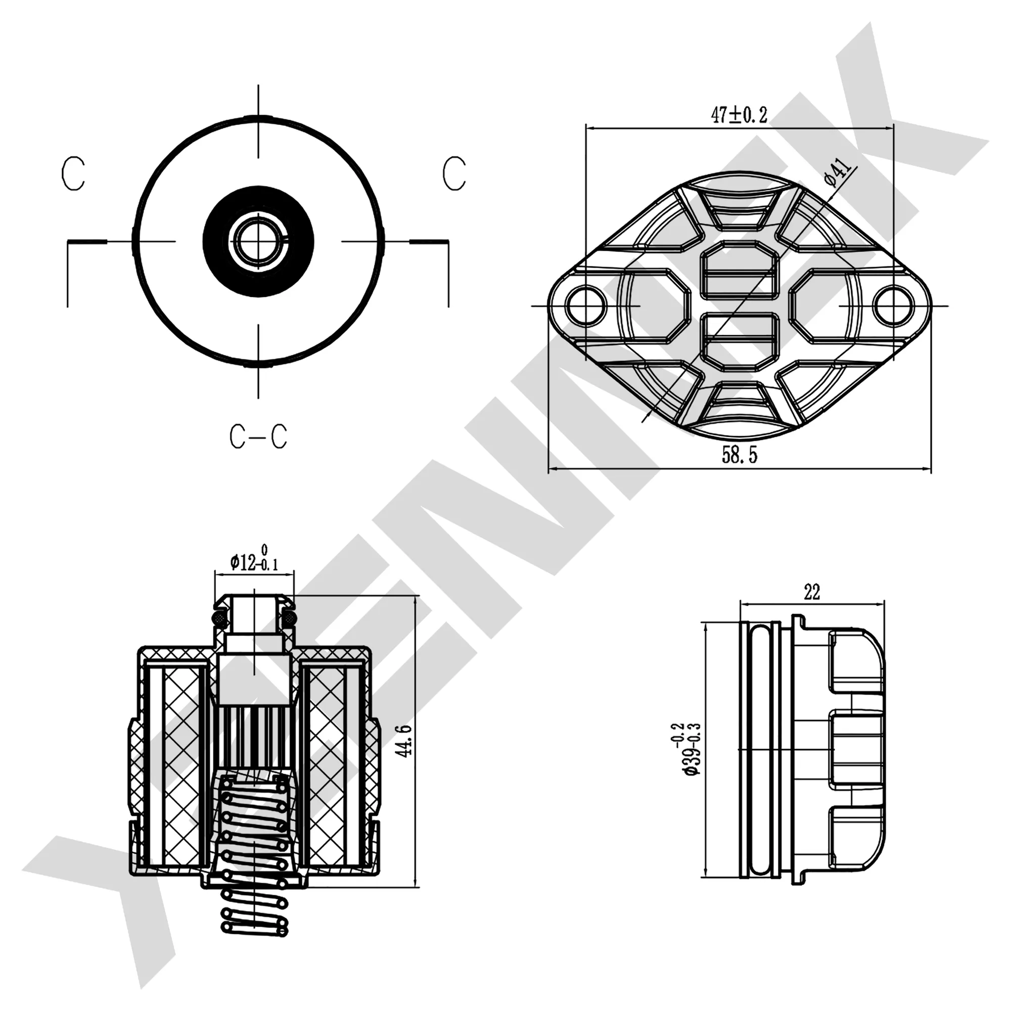 Фильтр муфты HALDEX VOLVO XC90 02-15, XC70 07-16, V70 99-16 ZENNEK DFH0006