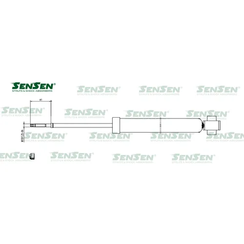 Амортизатор задний L=R Hyundai IX35/Tucson II/Kia Sportage III 4WD SENSEN 32130299