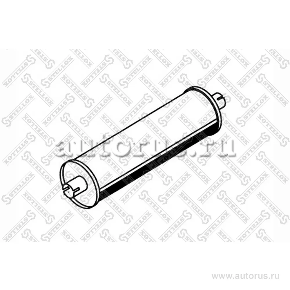 Резонатор(бочка) глушителя MAN G90 8/9. STELLOX 8203007_SX