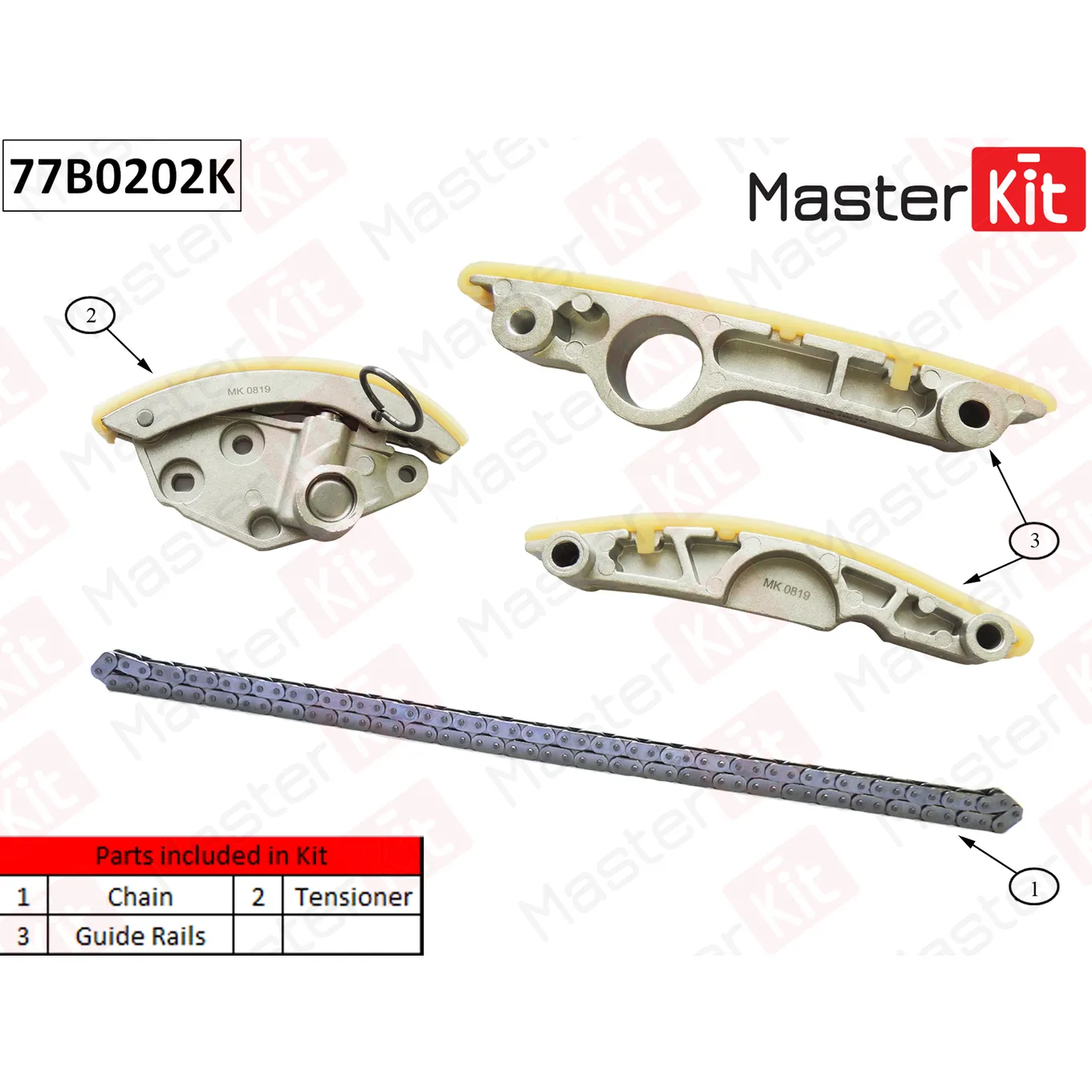 Комплект цепи ГРМ VAG CEUC MASTERKIT 77B0202K
