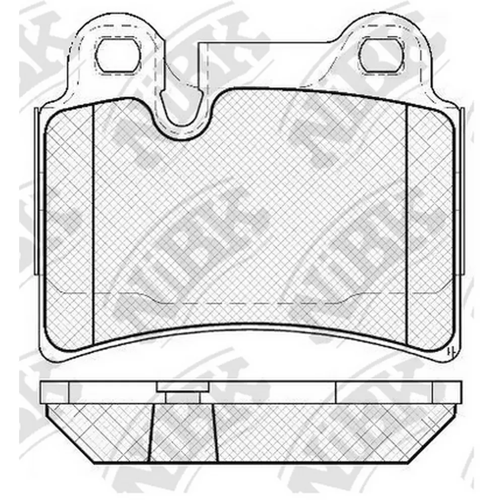 Колодки задние NIBK PN0541