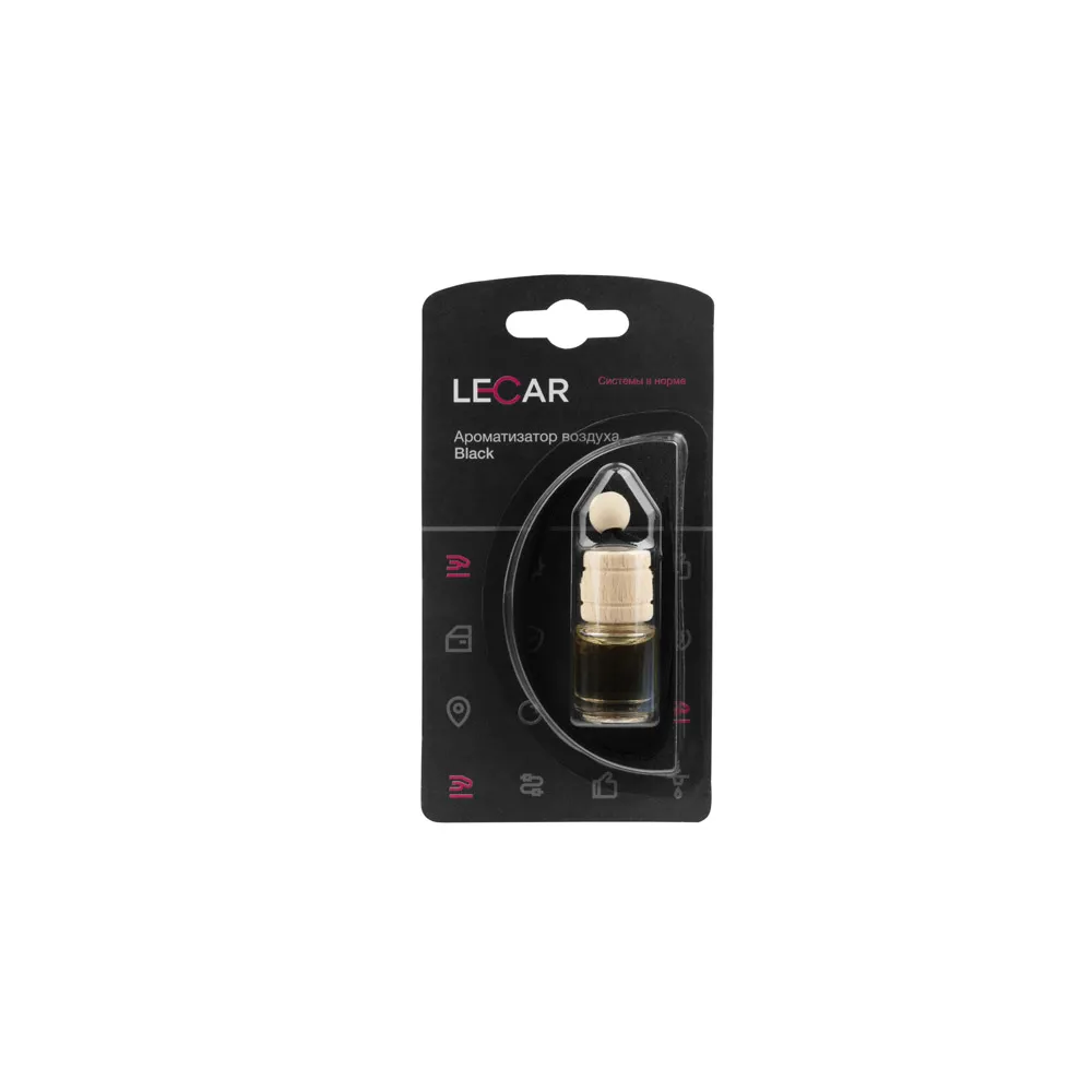 Ароматизатор воздуха подвесной Black 5 мл. (баночка) LECAR LECAR000112412
