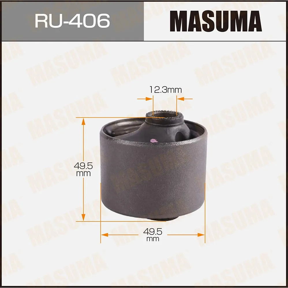 Сайлентблок задней подвески продольный нижний левый nissan micra k11e all 92-02 MASUMA RU-406