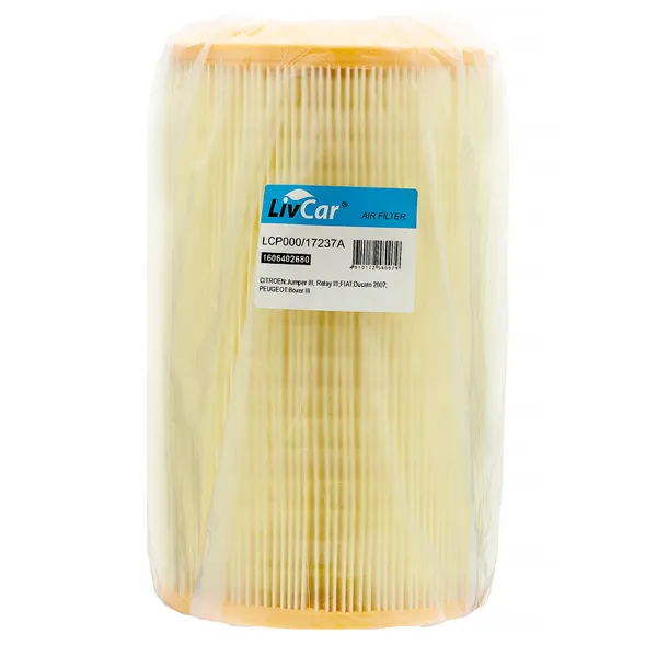 Фильтр воздушный LivCar OEM 1606402680 CITROEN PEUGEOT FIAT (JAMPER, BOXER, DUCATO) LIVCAR LCP000/17237A