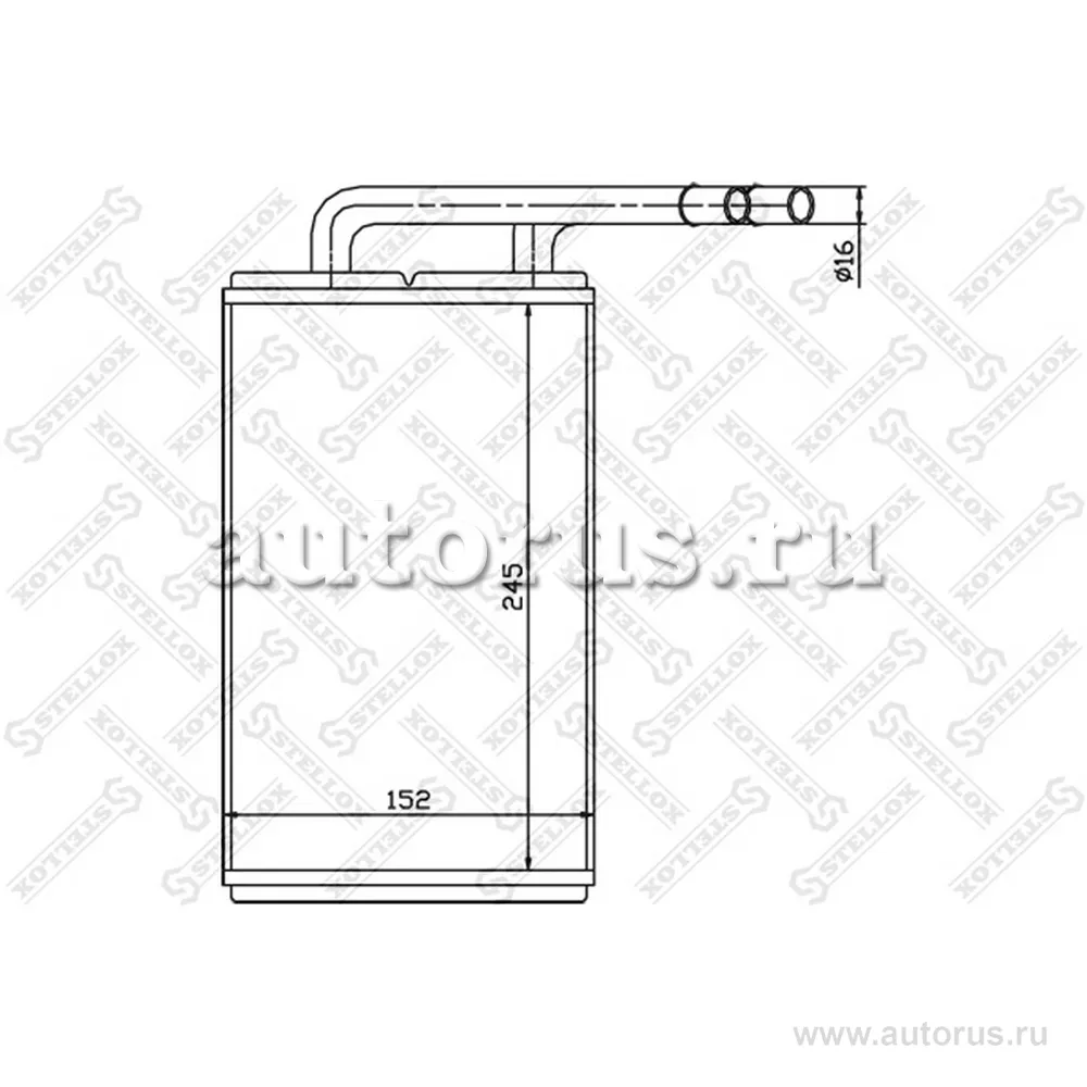 Радиатор печки без AC Ford Transit 2.0/2.5D/TD 94> STELLOX 10-35111-SX