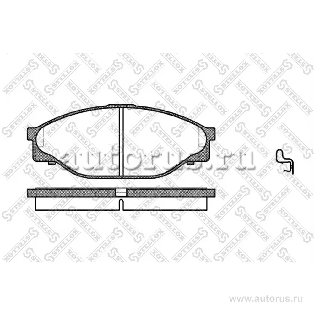 Колодки дисковые п. Toyota Hi-Ace 2.0/2.4/2.4D/Hi-Lux STELLOX 423 020-SX