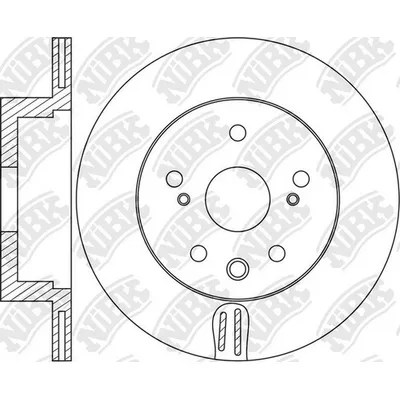 Диск тормозной задний LEXUS GS 250/300/350/450 2012-> /VENT D=310MM NIBK RN1665