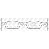 Колодки тормозные NIBK PN51011
