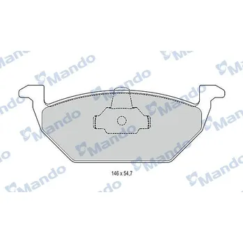 Колодки передние MANDO MBF015144