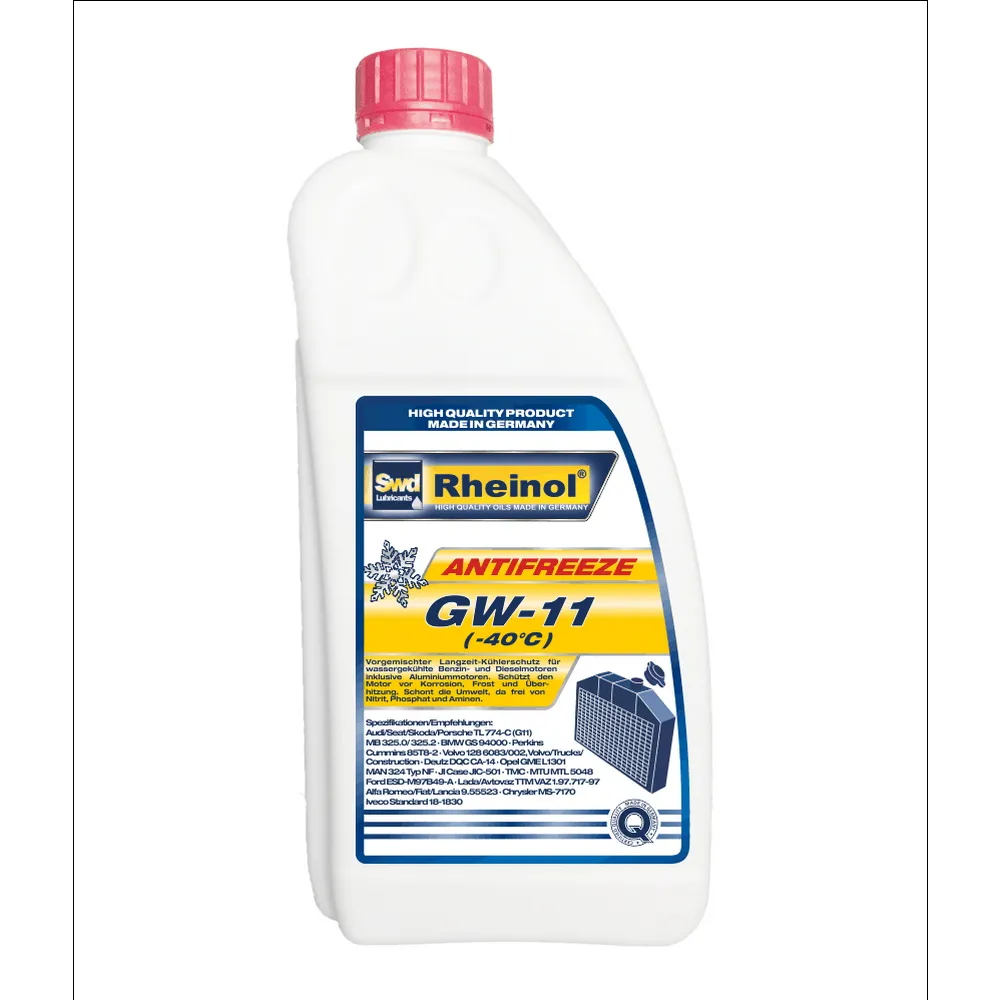 Антифриз SWD RHEINOL Antifreeze GW-11 G11 готовый -40C Темно-синий 1,5 л 39120,180